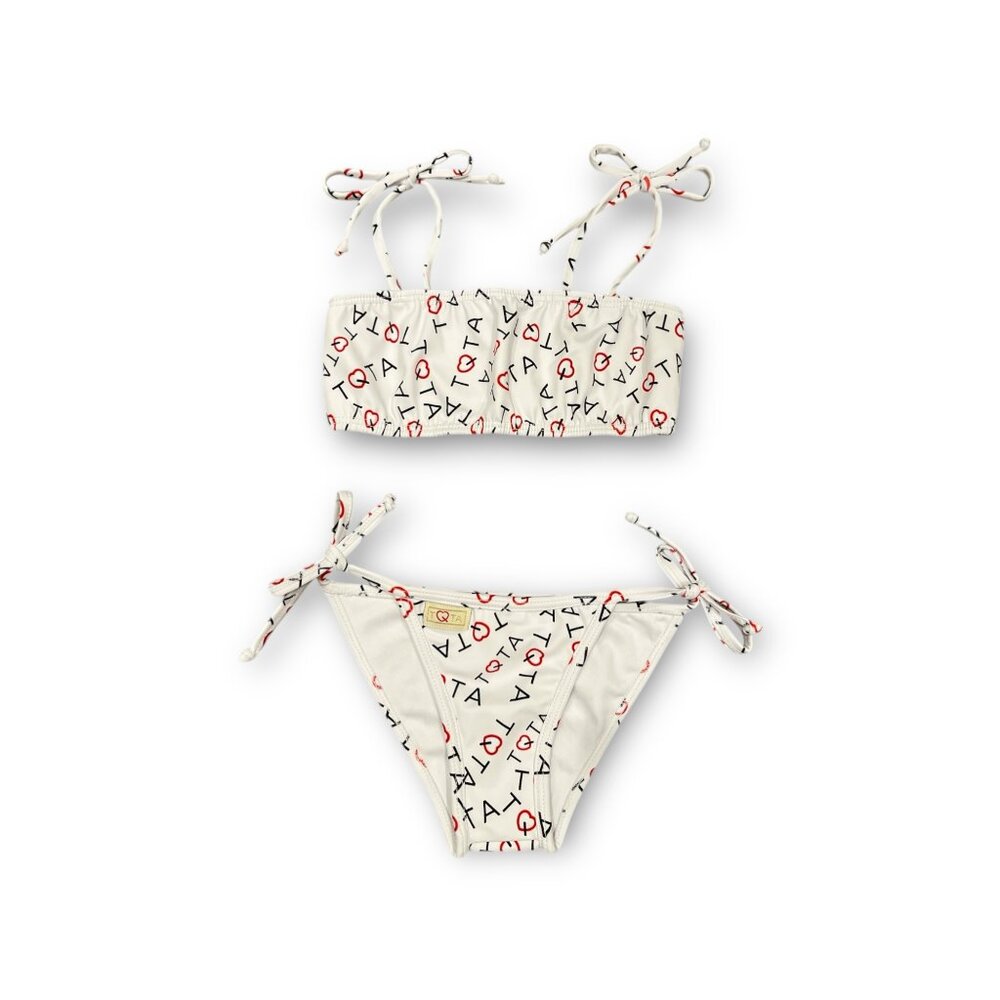 LOGO PRINT GIRLS BIKINI